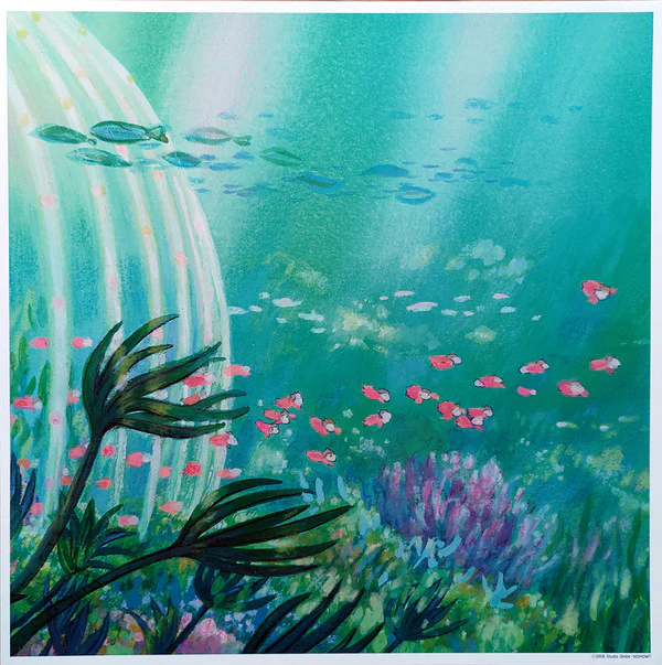 久石 譲* - 崖の上のポニョ (サウンドトラック) (LP + LP, S/Sided, Etch + Album, Ltd, Gat) (M / M) - Image 4