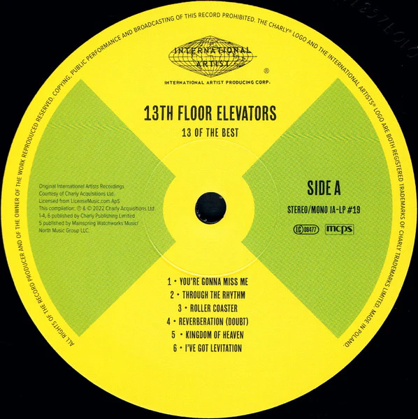 13th Floor Elevators - 13 Of The Best (LP, Comp) (M / M) - Image 4