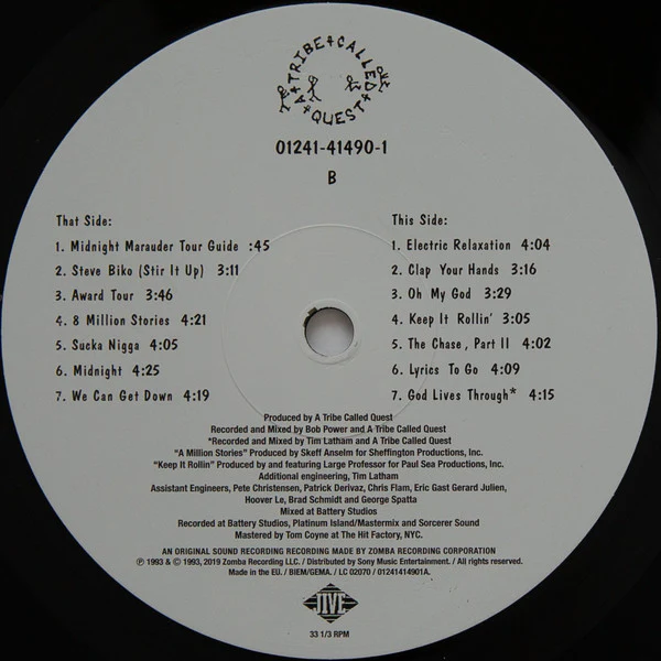 A Tribe Called Quest - Midnight Marauders (LP, Album, RE) (M / M) - Image 5