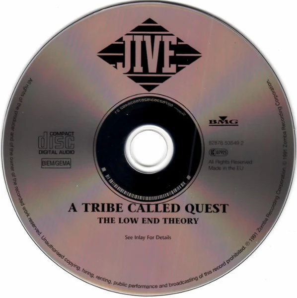 A Tribe Called Quest - The Low End Theory (CD, Album, RE, Arv) (M / M) - Image 3