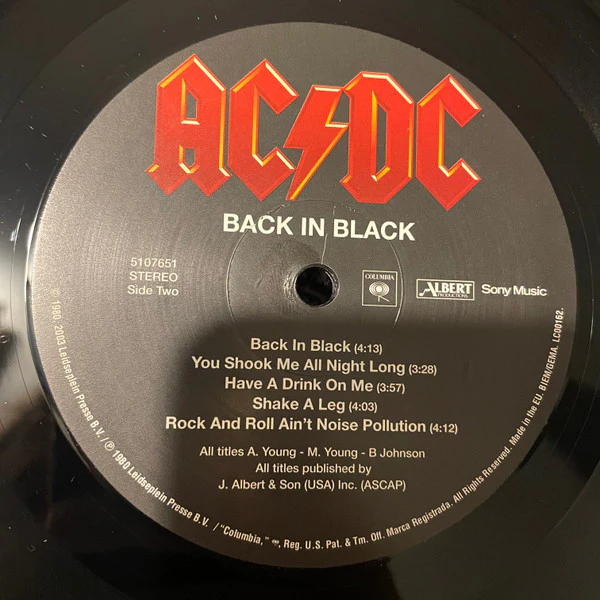 AC/DC - Back In Black (LP, Album, Emb) (M / M) - Image 4