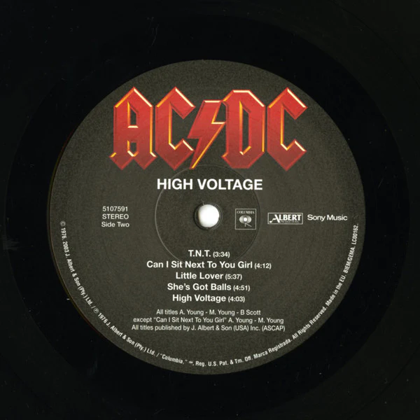 AC/DC - High Voltage (LP, Album, RE, RM) (M / M) - Image 4
