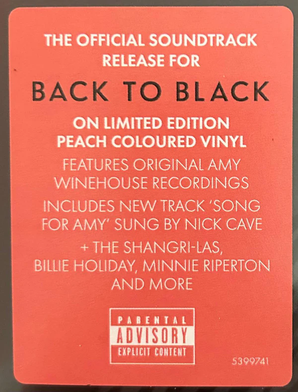 Amy Winehouse / Various - Back To Black (Songs From The Original Motion Picture) (LP, Comp, Ltd, Pea) (M / M) - Image 3