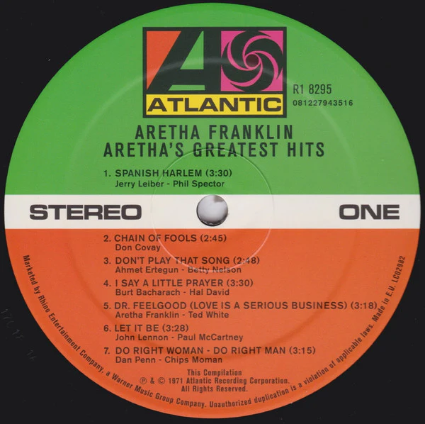 Aretha Franklin - Aretha's Greatest Hits (LP, Comp, RE) (M / M) - Image 5