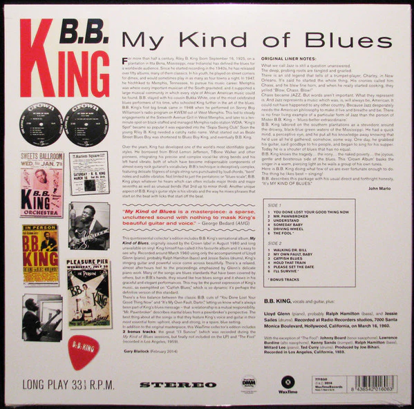 B.B. King - My Kind Of Blues (LP, Album, Ltd, RE, 180) (M / M) - Image 2