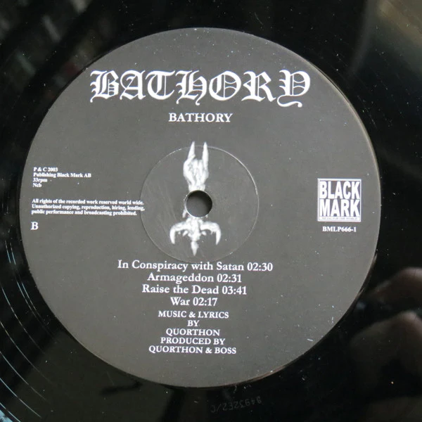 Bathory - Bathory (LP, Album, RE) (M / M) - Image 4