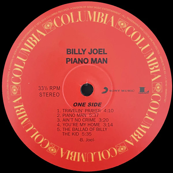 Billy Joel - Piano Man (LP, Album, RE, RM) (M / M) - Image 3