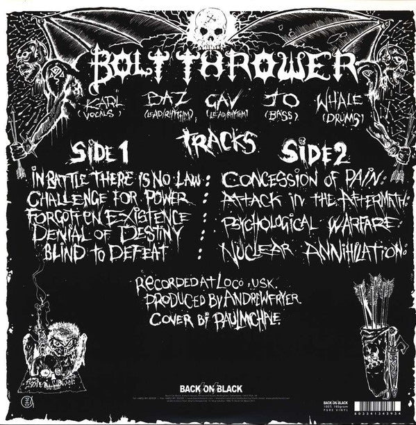 Bolt Thrower - In Battle There Is No Law! (LP, Album, RE, Gat) (M / M) - Image 2