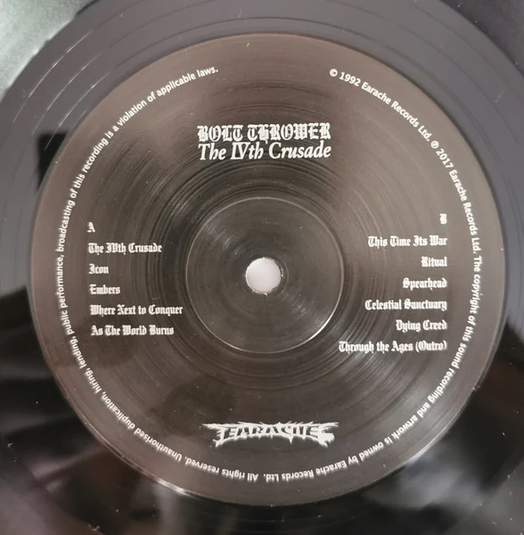 Bolt Thrower - The IVth Crusade (LP, Album, RE, FDR) (M / M) - Image 5