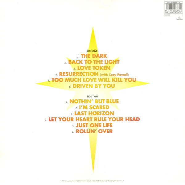 Brian May - Back To The Light (LP, Album) (VG+ / VG+) - Image 2