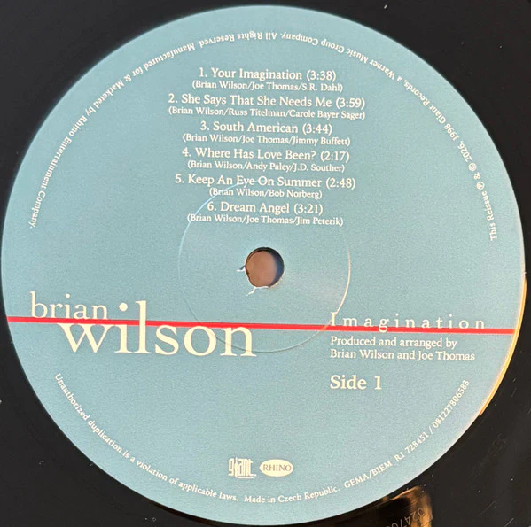 Brian Wilson - Imagination (LP, Album, RSD, RE) (M / M) - Image 4