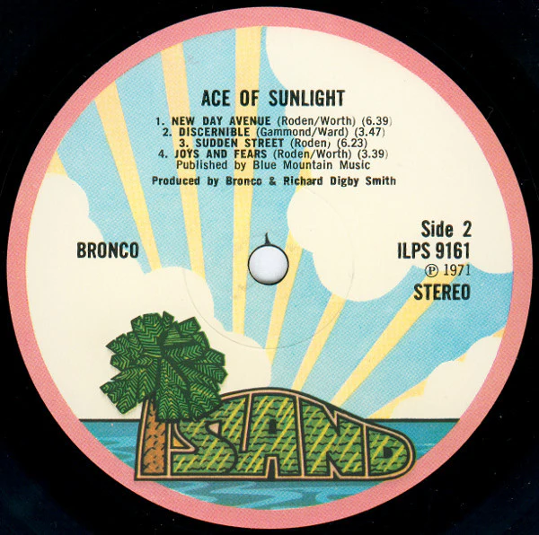 Bronco  - Ace Of Sunlight (LP, Album) (NM or M- / VG) - Image 3