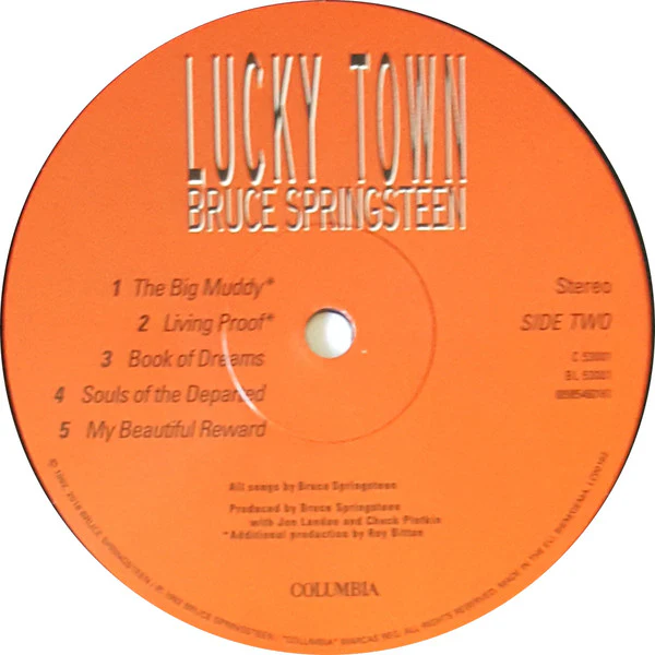 Bruce Springsteen - Lucky Town (LP, Album, RE) (M / M) - Image 4