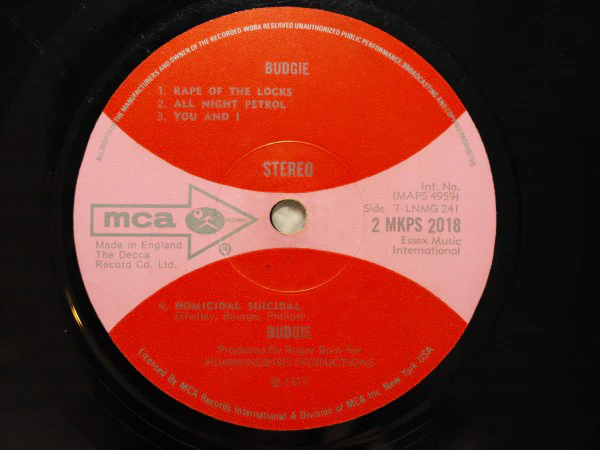 Budgie - Budgie (LP, Album) (VG / VG) - Image 4