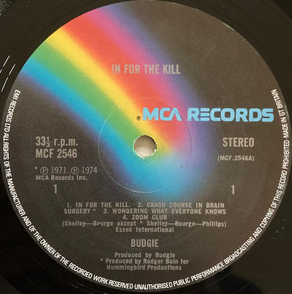 Budgie - In For The Kill! (LP, Album) (VG+ / VG+) - Image 3