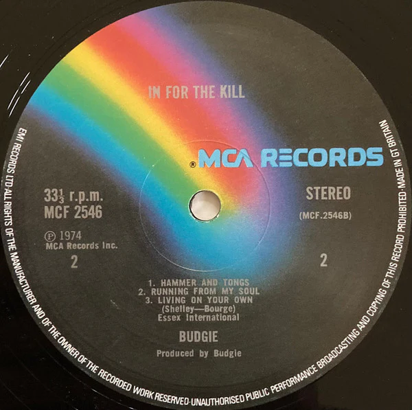 Budgie - In For The Kill! (LP, Album) (VG+ / VG+) - Image 4