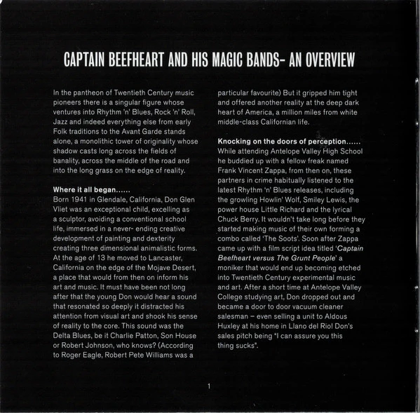 Captain Beefheart - Magneticism II - The Best Of Captain Beefheart & His Magic Bands Live In The USA 1966 - 81 (CD) (M / M) - Image 5