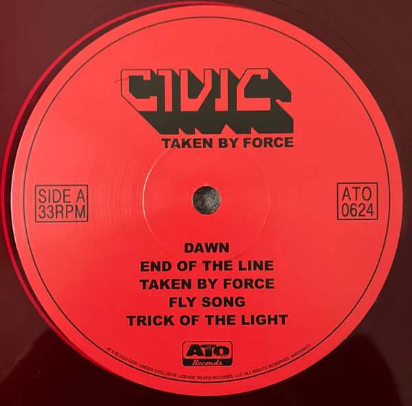 Civic  - Taken By Force (LP, Album, Red) (NM or M- / VG+) - Image 3