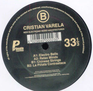 Cristian Varela - New Electronic Audio / Architectures (3x12", Album) (VG / VG) - Image 3