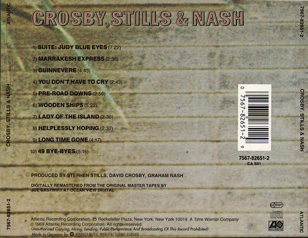 Crosby, Stills & Nash - Crosby, Stills & Nash (CD, Album, RE, RM) (M / M) - Image 2
