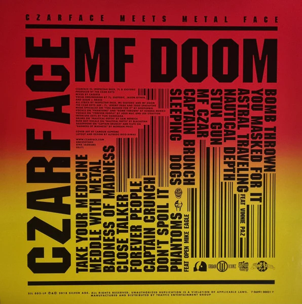 Czarface, MF Doom - Czarface Meets Metal Face (LP, Album, RP) (M / M) - Image 3