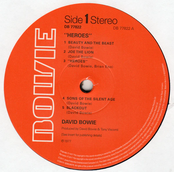 David Bowie - "Heroes" (LP, Album, RE, RM, 180) (M / M) - Image 3