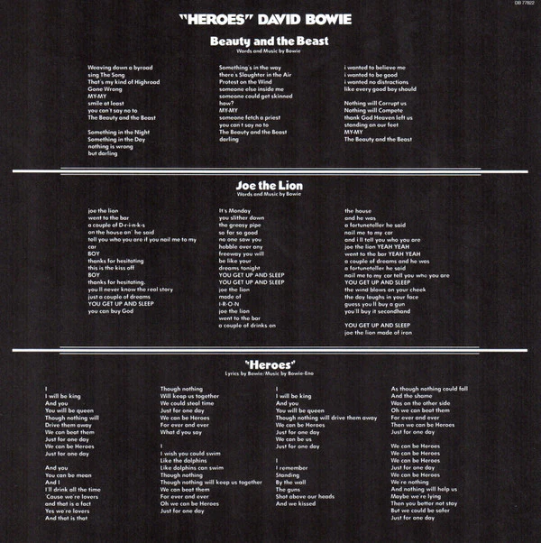 David Bowie - "Heroes" (LP, Album, RE, RM, 180) (M / M) - Image 5