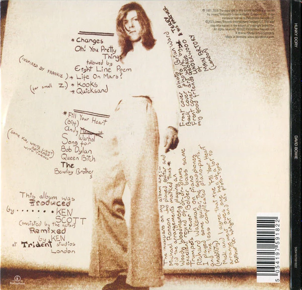David Bowie - Hunky Dory (CD, Album, RE, RM, Dig) (M / M) - Image 4