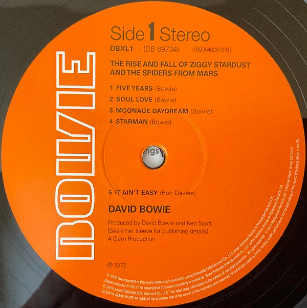 David Bowie - The Rise And Fall Of Ziggy Stardust And The Spiders From Mars (LP, Album, RE, RM, 180) (M / M) - Image 3
