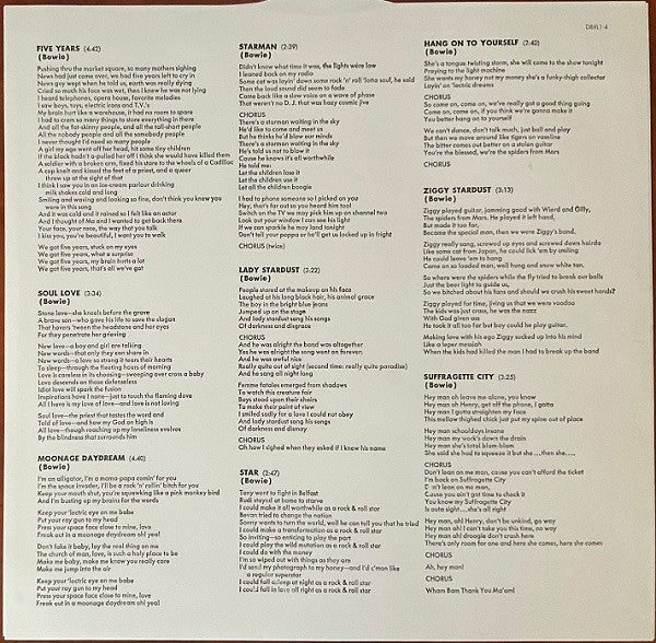 David Bowie - The Rise And Fall Of Ziggy Stardust And The Spiders From Mars (LP, Album, RE, RM, 180) (M / M) - Image 5