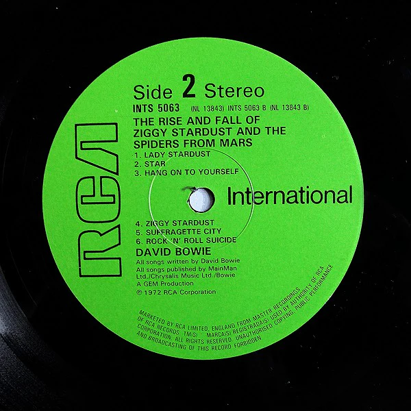 David Bowie - The Rise And Fall Of Ziggy Stardust And The Spiders From Mars (LP, Album, RE) (VG / VG+) - Image 4