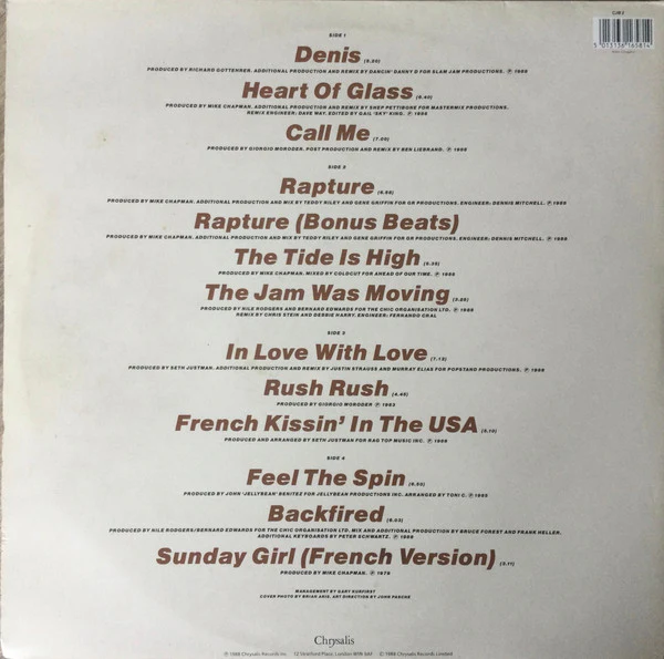 Debbie Harry* / Blondie - Once More Into The Bleach (2xLP, Comp) (NM or M- / VG+) - Image 2