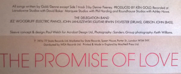 Delegation - The Promise Of Love (LP, Album) (VG+ / VG+) - Image 5