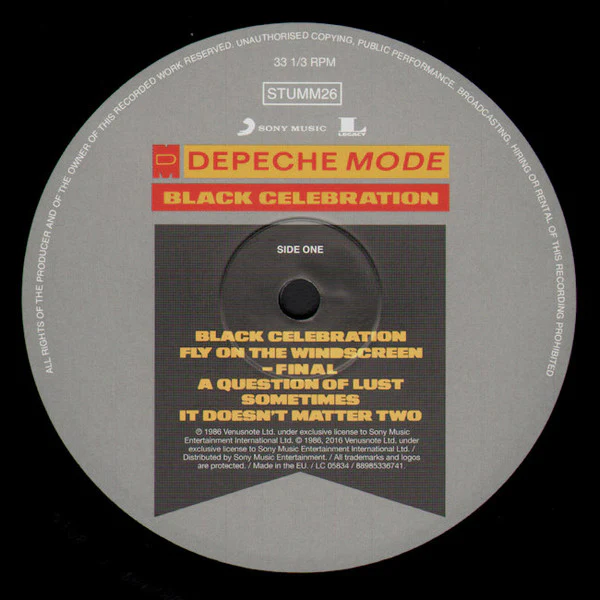 Depeche Mode - Black Celebration (LP, Album, RE, RM, Gat) (M / M) - Image 5