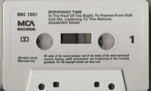Diamond Head - Borrowed Time (Cass) (VG+ / VG+) - Image 4