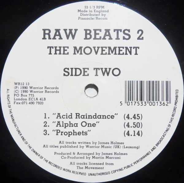 Earth Beat Synphonic / The Movement  - Raw Beats 2 (12") (VG / Generic) - Image 2