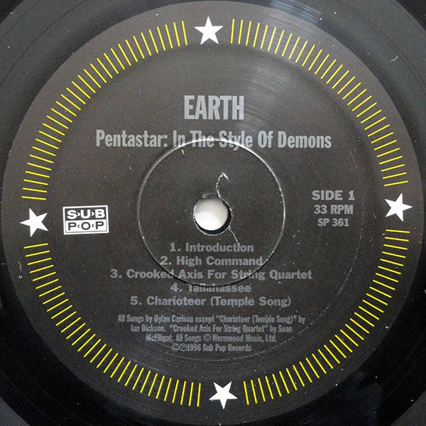 Earth - Pentastar: In The Style Of Demons (LP, Album, RP) (VG+ / NM or M-) - Image 3