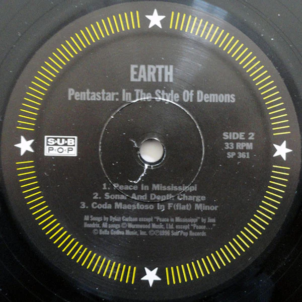 Earth - Pentastar: In The Style Of Demons (LP, Album, RP) (VG+ / NM or M-) - Image 4