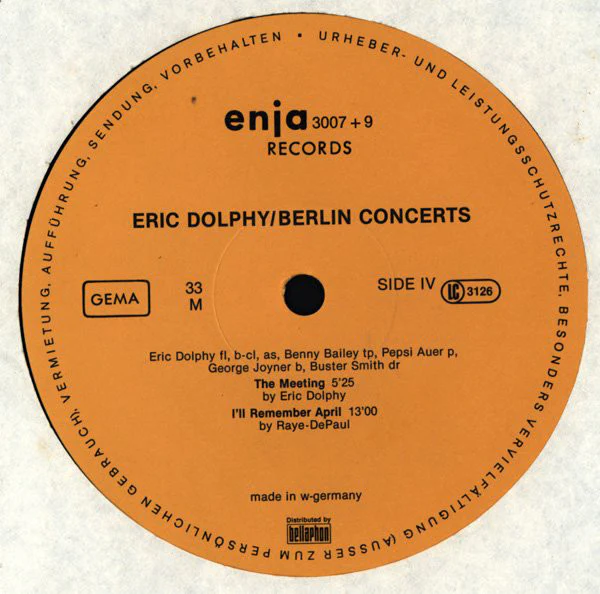 Eric Dolphy - Berlin Concerts (2xLP, Album) (VG+ / VG+) - Image 8
