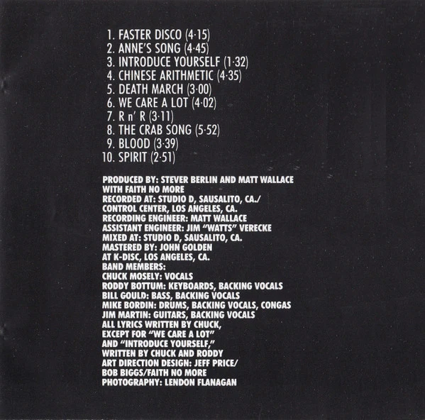 Faith No More - Introduce Yourself (CD, Album, RE) (M / M) - Image 5