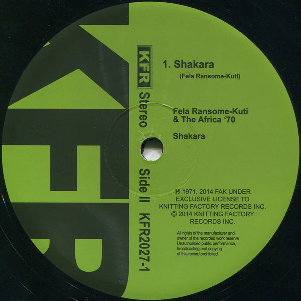 Fela Ransome-Kuti* And The Africa '70* - Shakara (LP, Album, RE, 180) (M / M) - Image 4