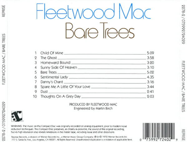 Fleetwood Mac - Bare Trees (CD, Album, RE) (M / M) - Image 2