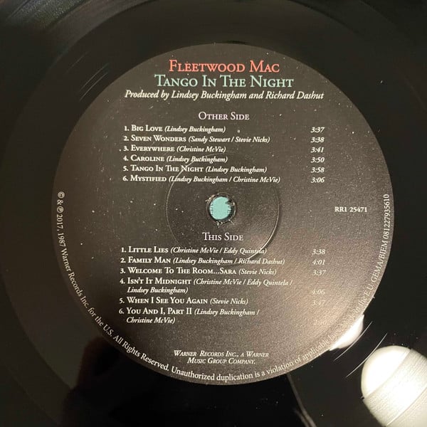 Fleetwood Mac - Tango In The Night (LP, Album, RE, RM, 180) (M / M) - Image 5