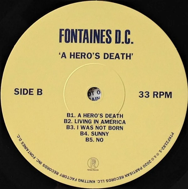 Fontaines D.C. - A Hero's Death (LP, Album) (M / M) - Image 4