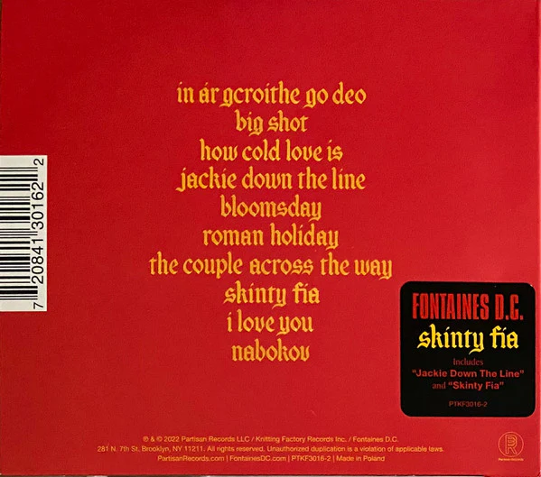 Fontaines D.C. - Skinty Fia (CD, Album) (M / M) - Image 2