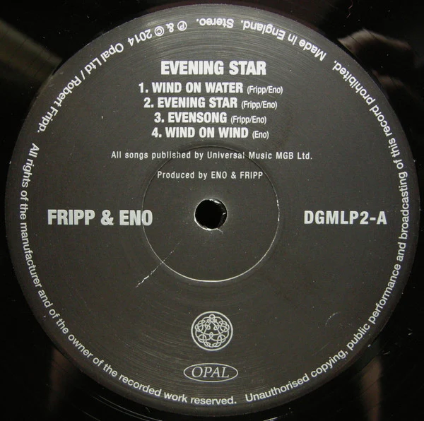 Fripp & Eno - Evening Star (LP, Album, Ltd, RM) (M / M) - Image 4