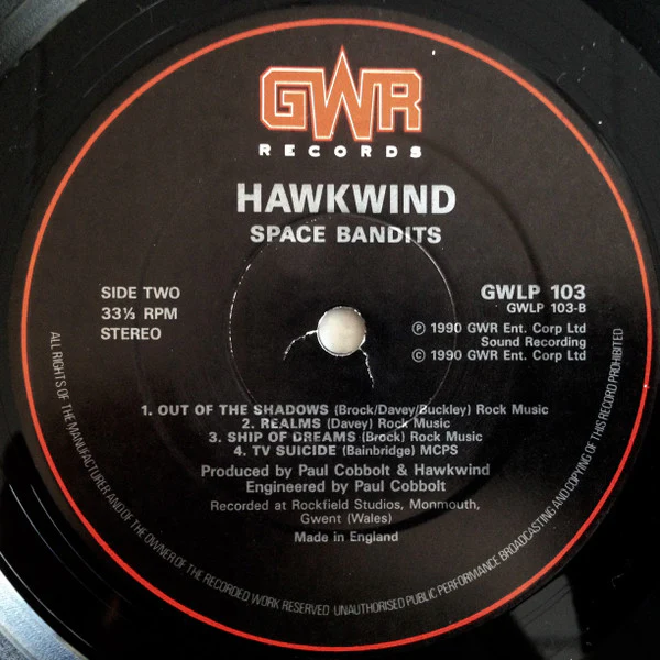 Hawkwind - Space Bandits (LP, Album) (VG+ / VG+) - Image 4