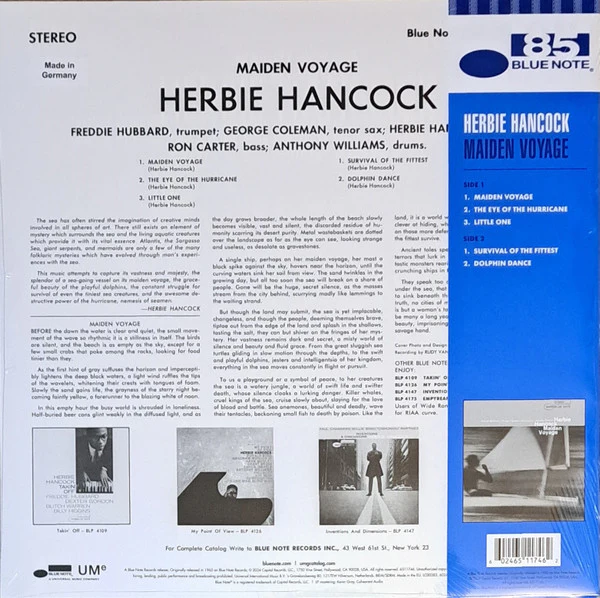 Herbie Hancock - Maiden Voyage (LP, Album, Ltd, RE, Blu) (M / M) - Image 2