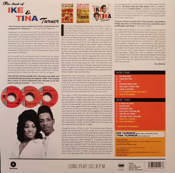 Ike & Tina Turner - The Soul Of Ike & Tina Turner (LP, Album, RE, 180) (M / M) - Image 2
