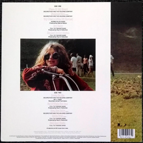 Janis Joplin - Janis Joplin's Greatest Hits (LP, Comp, RE) (M / M) - Image 2